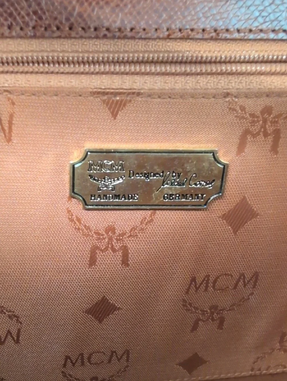 MCM Vintage Structured Top-Handle Satchel Bag Made In Germany - Picture 9 of 14